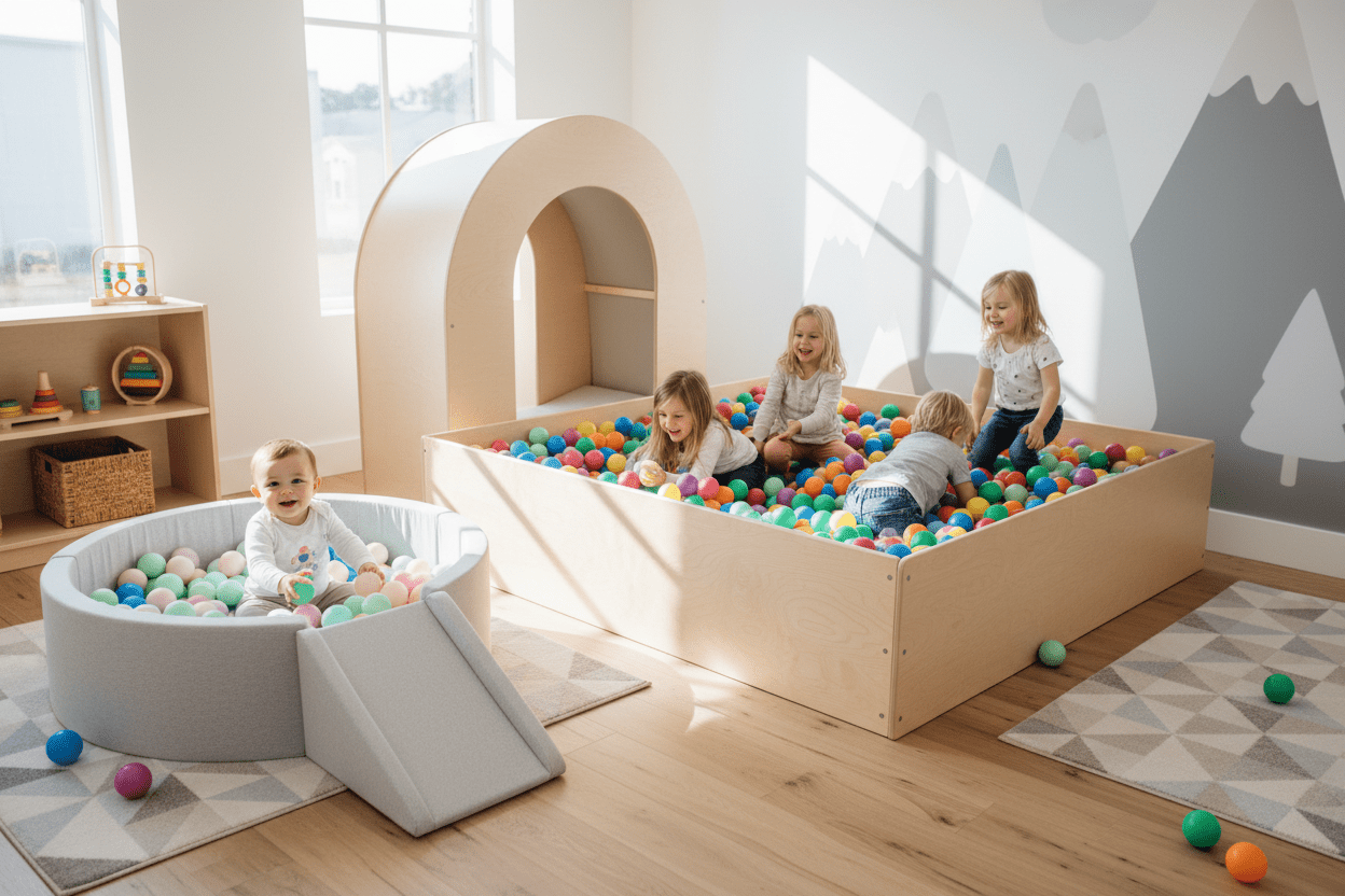 Boldbassin guide: hvilken størrelse skal du vælge til baby og barn? - Eventyrtid