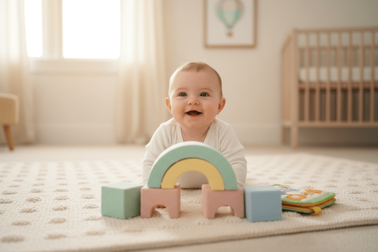 Hvornår må baby ligge på maven? - Eventyrtid