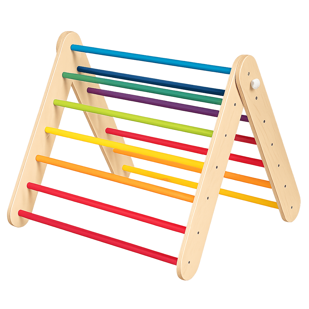 Leg&Go Pikler klatretrekant med svensk ribbevæg tilbehør - Eventyrtid